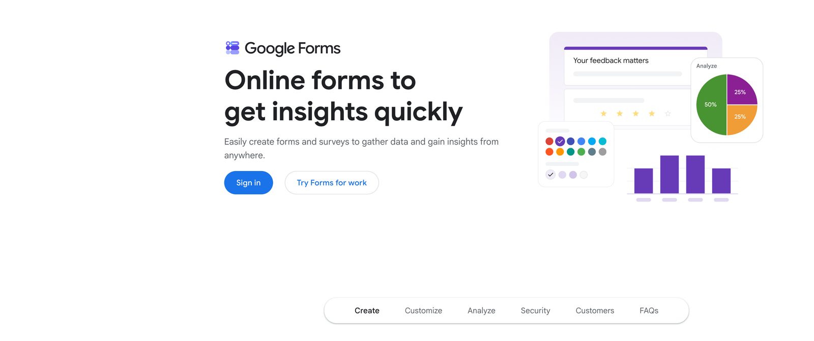 Google Forms interface showing a survey with response charts and analytics